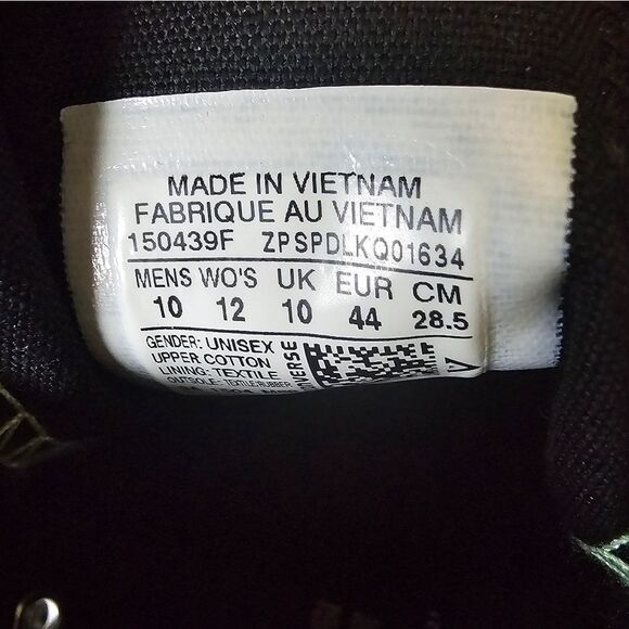 CONVERSE ALL STAR Cash Money Printed Sneakers RARE!! - Size 10 Men/12 Women - Picture 8 of 8